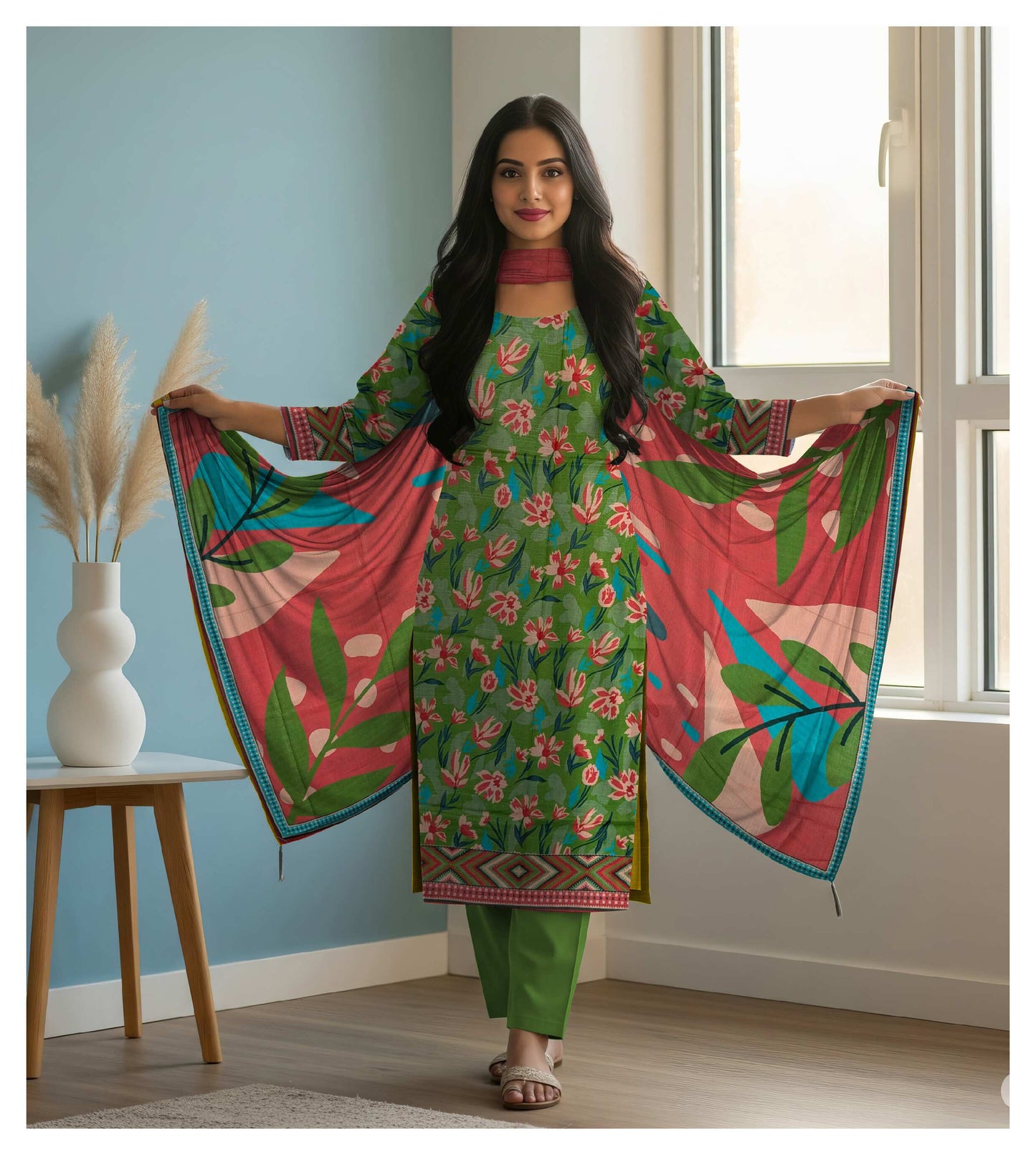 Pure Digital Print Khadar 3 PC