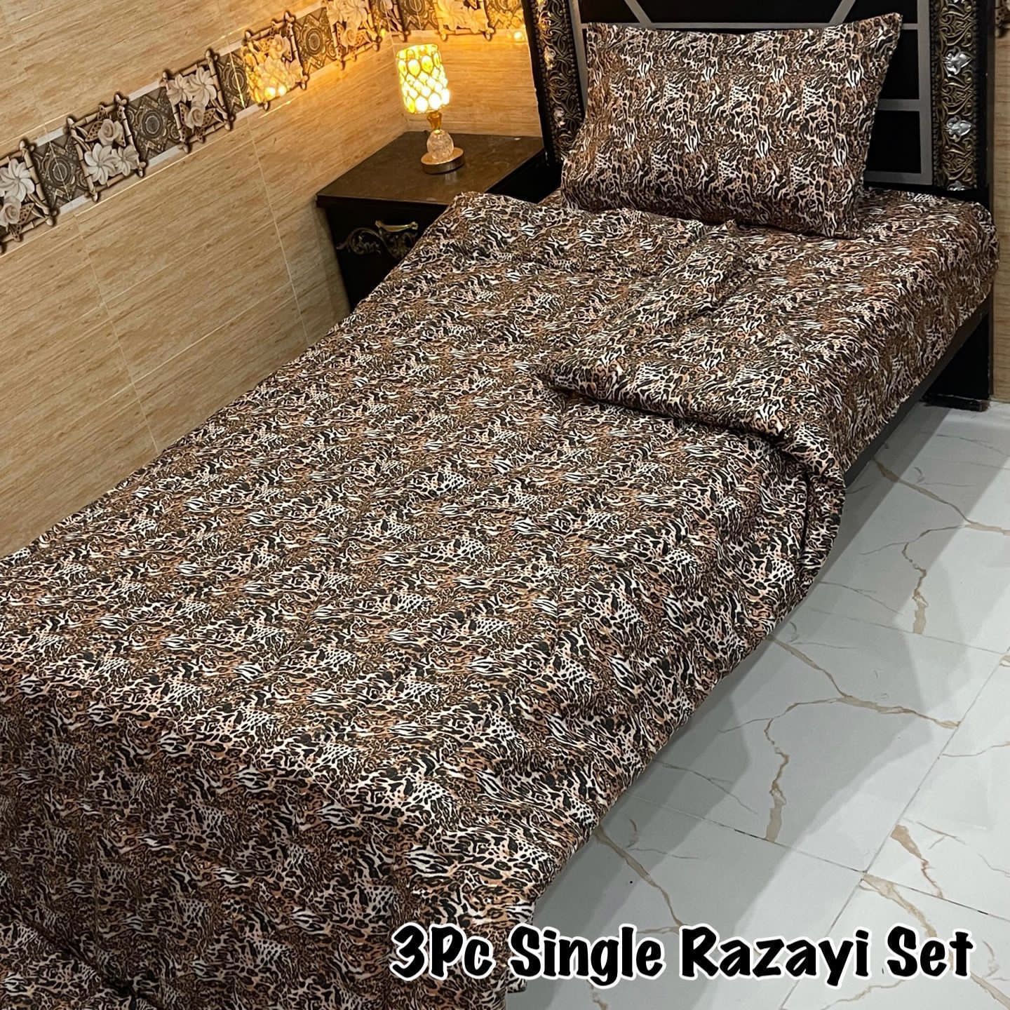 3PC Single Vicky Razai Set 2025 – Premium Mix Cotton with 500 GSM Filling-VR3