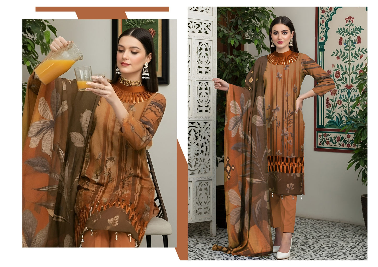 Digital Dhanak Banadora 3-Piece Winter Suit – DHBD-1
