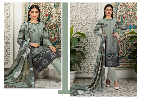 Digital Print Dhanak Banadora 3PC Suit – DHBD-6