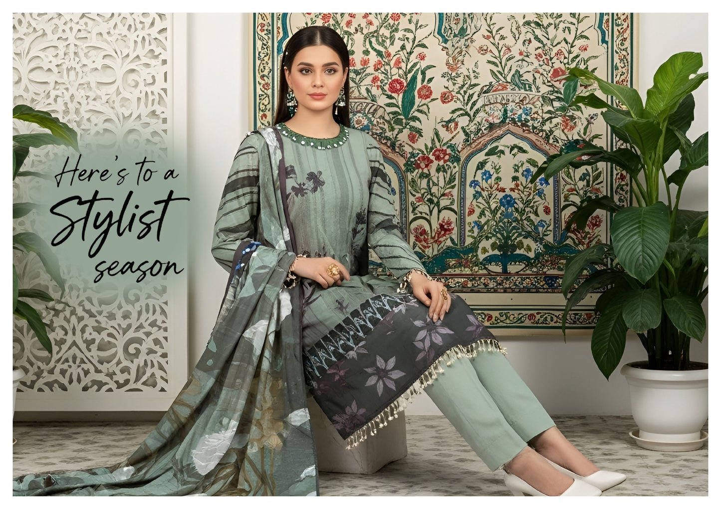 Digital Print Dhanak Banadora 3PC Suit – DHBD-6