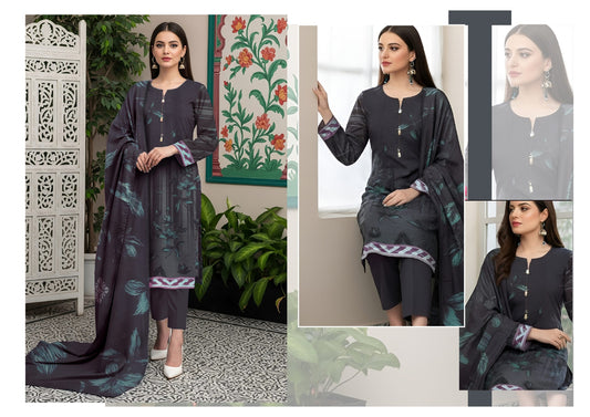 Digital Print Dhanak Banadora 3PC Suit – DHBD-8