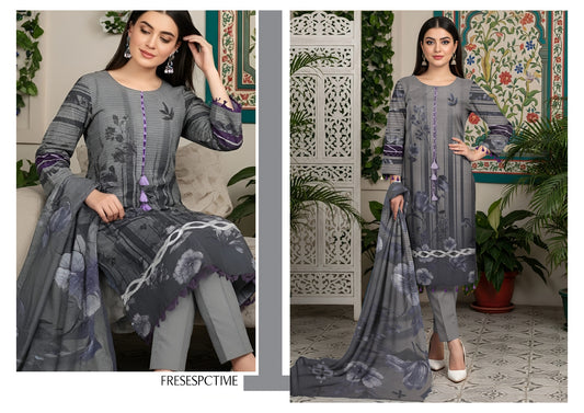 Digital Print Dhanak Banadora 3PC Suit – DHBD-9