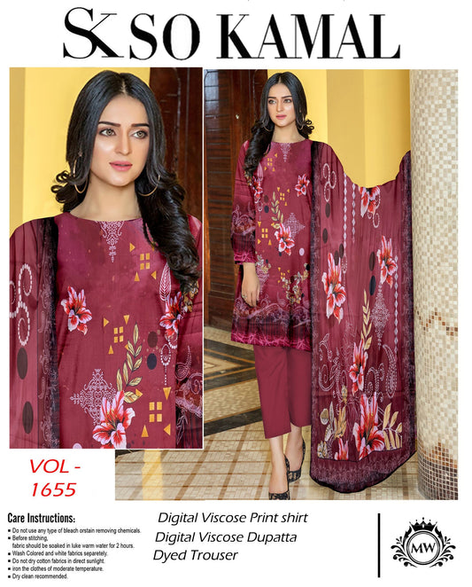 Impressive Style | Digital Print Viscose 3PC Digital Viscose Suit – VDP-5