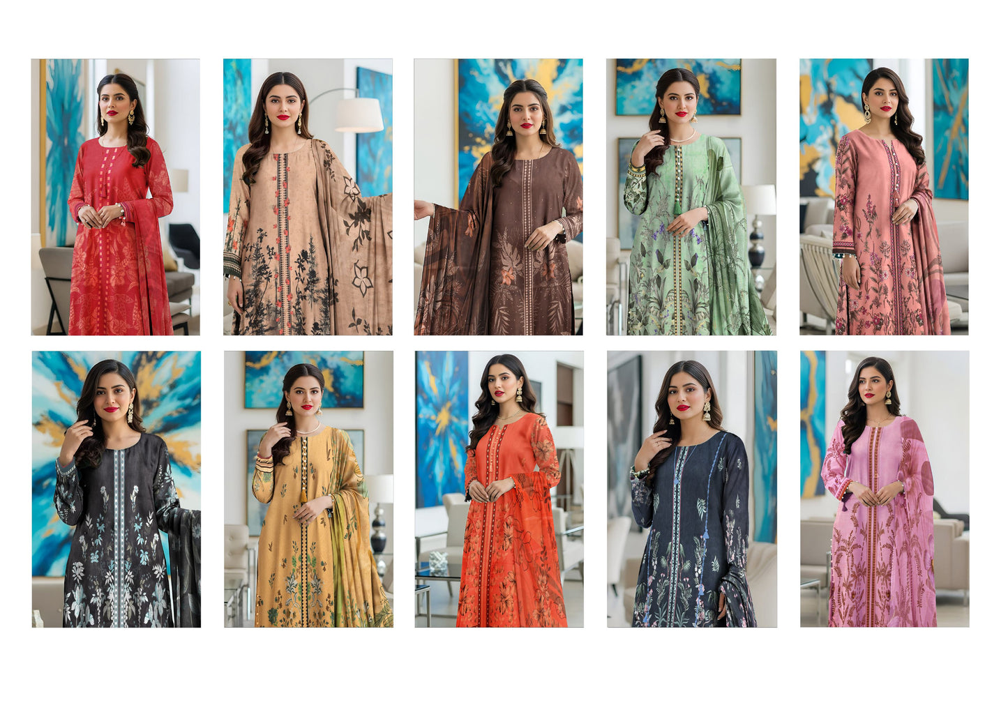 Impressive Style | Staple Banadora Bold 3PC Digital Print Linen Suit – BDB-10