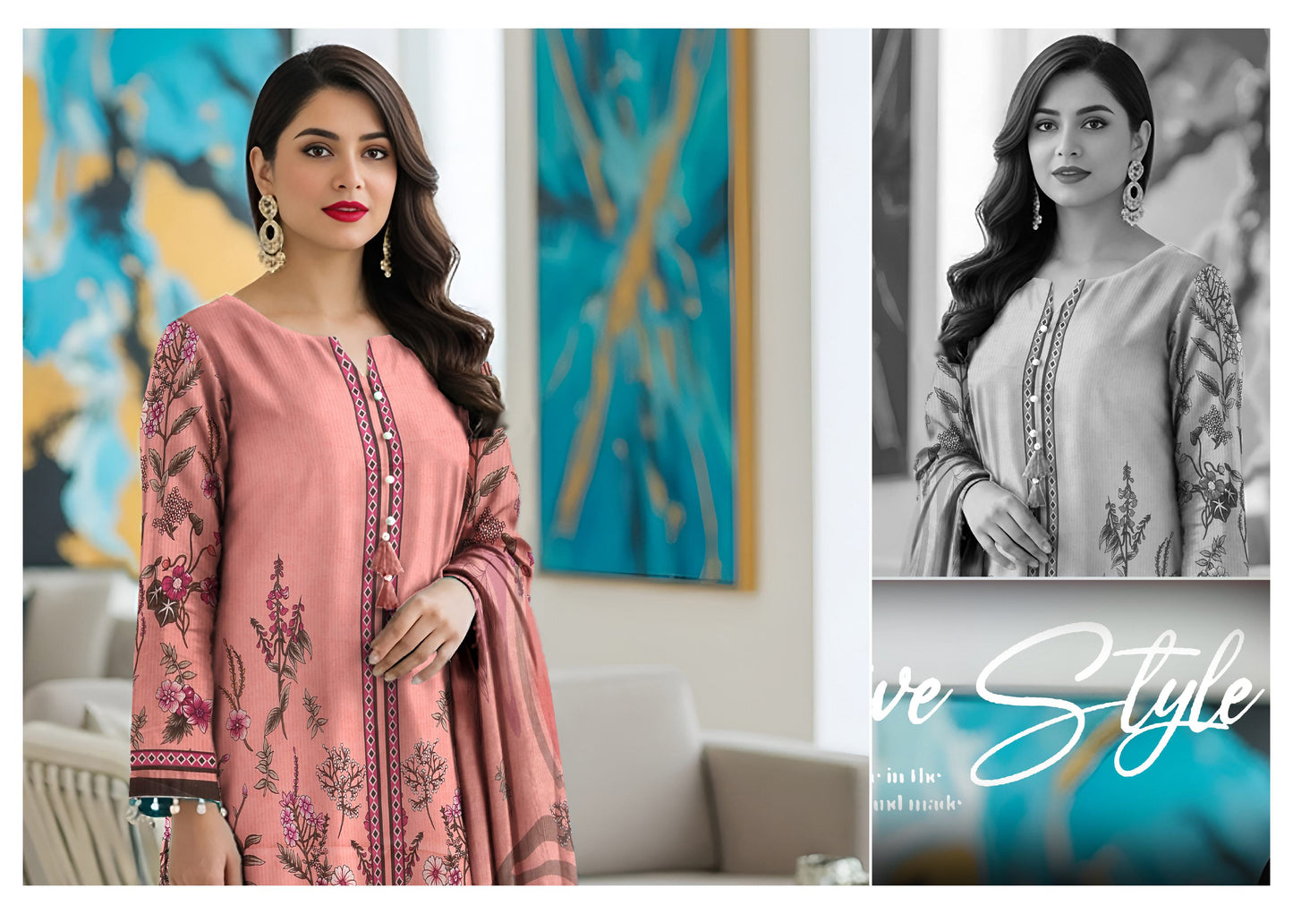 Staple Banadora Bold 3PC Digital Print Suit – BDB-1