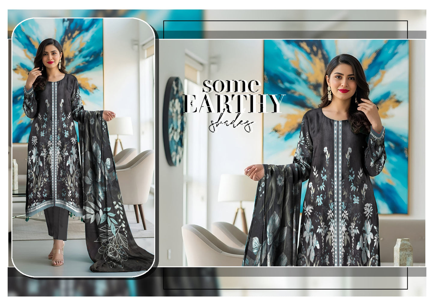 Staple Banadora Bold 3PC Digital Print Linen Suit – BDB-3