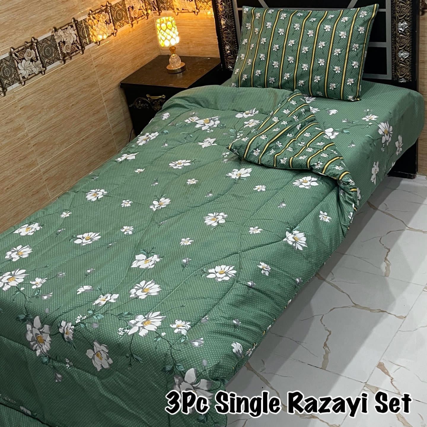 3PC Single Vicky Razai Set 2025 – Premium Mix Cotton with 500 GSM Filling-VR3