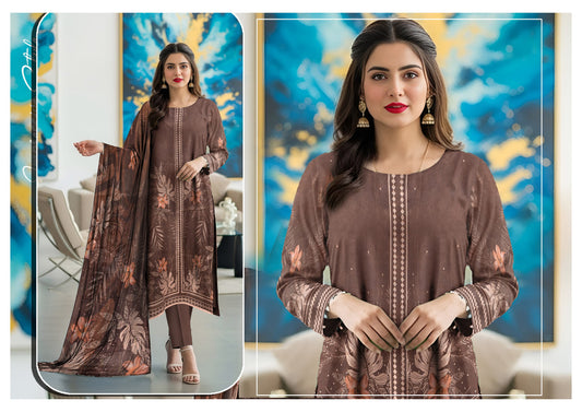 mpressive Style | Staple Banadora Bold 3PC Digital Print Linen Suit – BDB-7