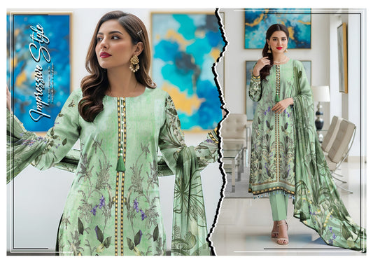 Impressive Style | Staple Banadora Bold 3PC Digital Print Linen Suit – BDB-4