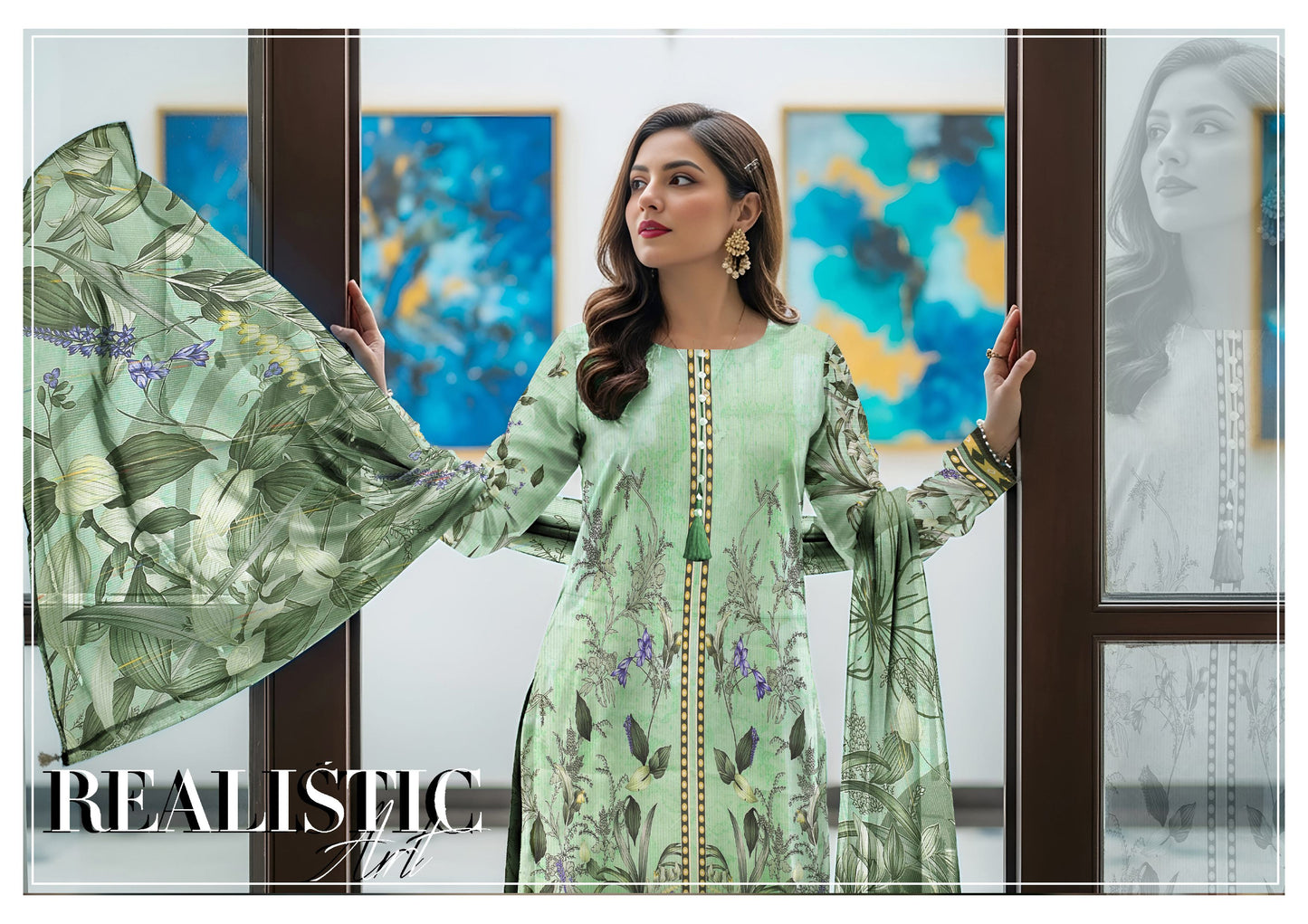 Impressive Style | Staple Banadora Bold 3PC Digital Print Linen Suit – BDB-4